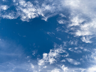 blue sky with white clouds