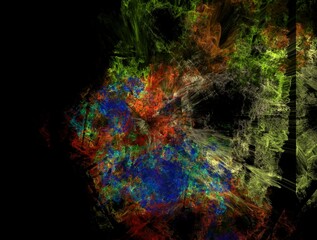 Imaginatory fractal background abstract Image