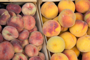 Yellow and Flat Peaches