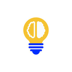 bulb innovate vector icon on white background	