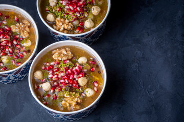 Traditional delicious Turkish dessert; Ashura (Asure)