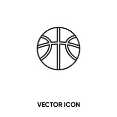 Basketball vector icon. Modern, simple flat vector illustration for website or mobile app.Ball symbol, logo illustration. Pixel perfect vector graphics	