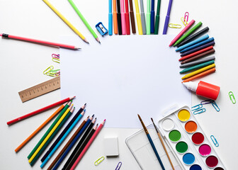 School office supplies on board.