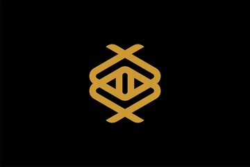 Cube outline logo design vector. Abstract logo design.