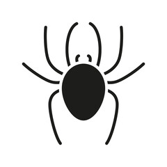 Spider icon. Vector isolated on white
