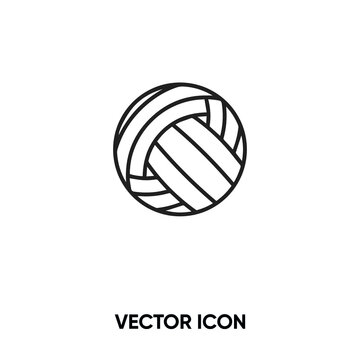 Volleyball vector icon. Modern, simple flat vector illustration for website or mobile app.Volleyball ball symbol, logo illustration. Pixel perfect vector graphics	