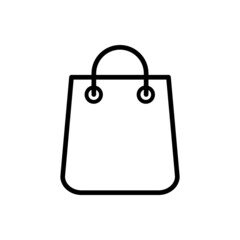 Shopping bag vector icons set. buy illustration sign collection. sale symbol or logo.
