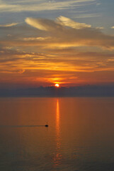 Obraz premium Coucher de soleil sur la mer