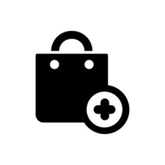 Shopping bag vector icons set. buy illustration sign collection. sale symbol or logo.
