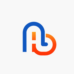 Logo Letter A B