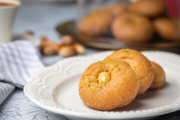 Traditional delicious Turkish dessert (Turkish name; Sekerpare)