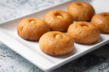 Traditional delicious Turkish dessert (Turkish name; Sekerpare)