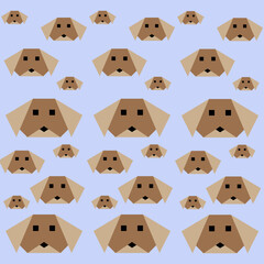 Pattern Name: "Dog" The pattern is made up of geometric figures. Both square and triangle were blended out into a modern-looking native pattern. 