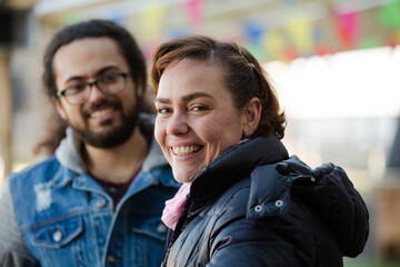 Portrait of smiling couple