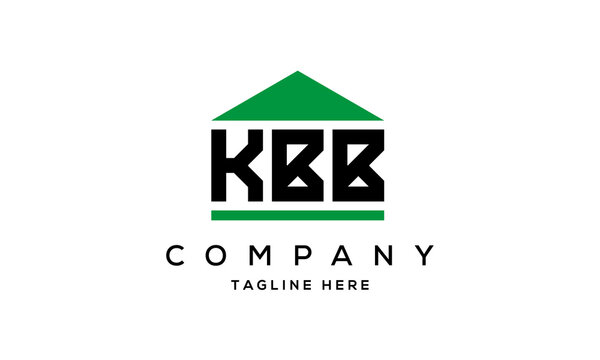 KBB three letter house for real estate logo design