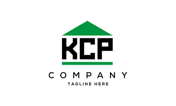 KCP three letter house for real estate logo design