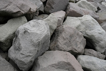 Big rocks along the coast of Iceland
