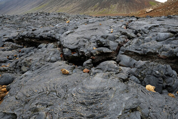 Lava field of Iceland's newest volcano, Geldingadalir