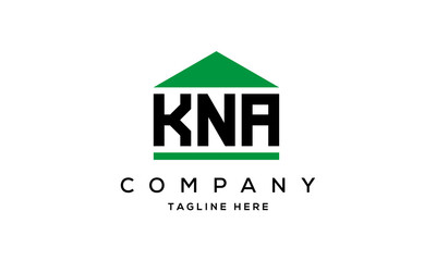 Fototapeta premium KNA three letter house for real estate logo design