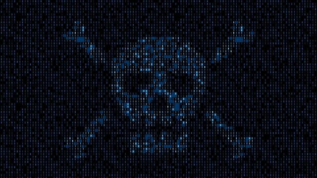 Digital piracy technology computer code internet hacking. software background