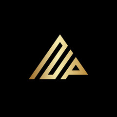 NP Mountain Logo Creative Modern Minimal Alphabet N P Initial Letter Mark Monogram Editable in Vector Format © Grey Design