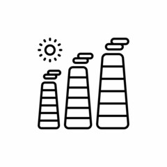 Environmental Pollution icon in vector. Logotype