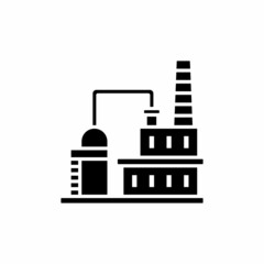 Factory Production icon in vector. Logotype