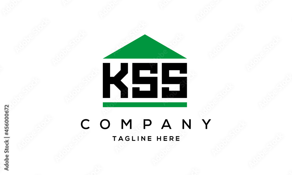 Wall mural KSS three letter house for real estate logo design