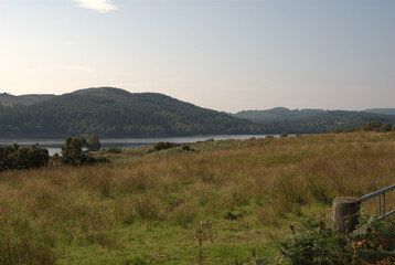 Loch Venachar in Trossachs in late summer
