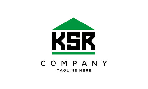 KSR three letter house for real estate logo design