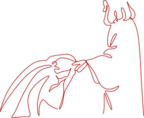 jesus christ line art vector