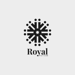 Royal Pattern logo.Modern,classic design concept.For icons and templates and suitable for various companies