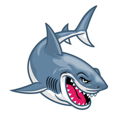 Cartoon Great White Shark