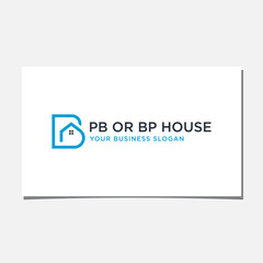 BP OR PB HOUSE LOGO DESIGN