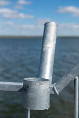 metal pipe on the water