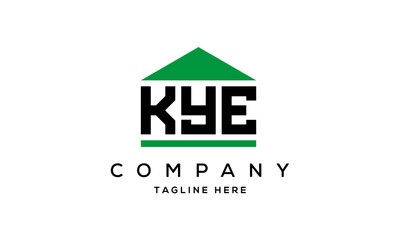 Fototapeta premium KYE three letter house for real estate logo design