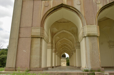 Islamic Architectural Art Design on Wall Walking Corridors