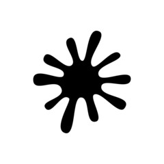 Blotch Vector Icon set. blot illustration sign collection. blur Symbol.