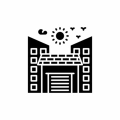 Warehouse icon in vector. Logotype