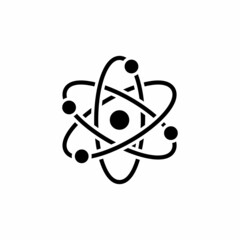 Nuclear Power icon in vector. Logotype