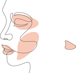 Woman Line Art. Line drawing of women