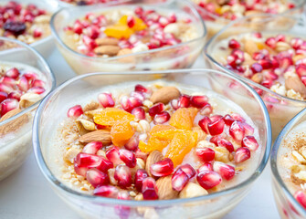 Traditional delicious Turkish dessert; Ashura (Asure)