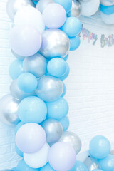 decor of a photo zone for a children's party