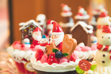 クリスマスのオーナメント  背景素材