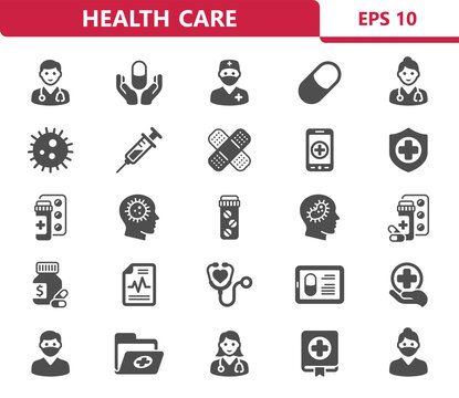 Healthcare, Health, Medical, Hospital Icons