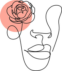 Elegant minimal Beauty salon Line Art Logo