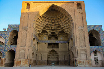 Porch of Isfahan Grand Mosque in Iran