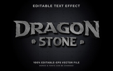 Dragon stone text effect
