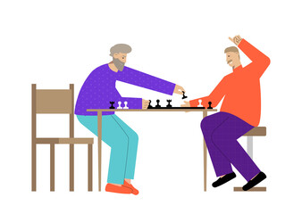 Chess Flat Illustration
