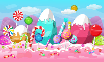 Christmas candy land landscape design